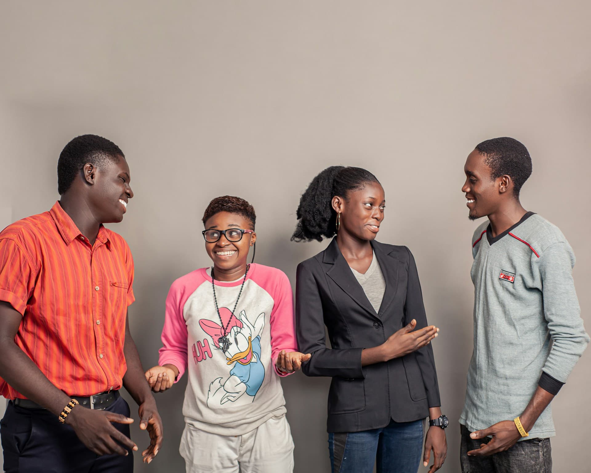 Young people in an active community session